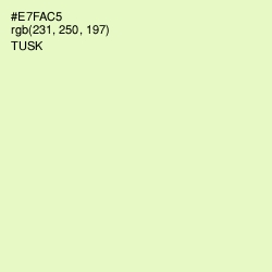 #E7FAC5 - Tusk Color Image