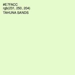 #E7FACC - Tahuna Sands Color Image