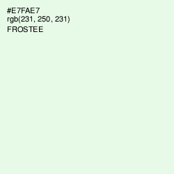 #E7FAE7 - Frostee Color Image