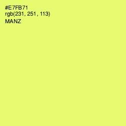 #E7FB71 - Manz Color Image