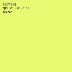 #E7FB72 - Manz Color Image