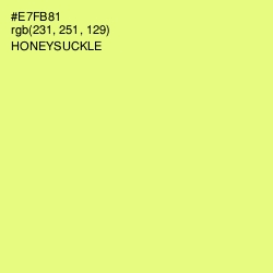 #E7FB81 - Honeysuckle Color Image