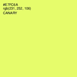 #E7FC6A - Canary Color Image