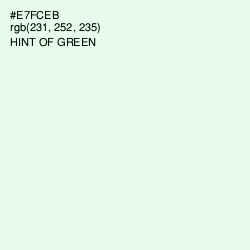 #E7FCEB - Hint of Green Color Image