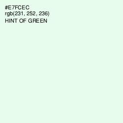 #E7FCEC - Hint of Green Color Image