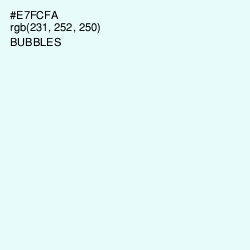 #E7FCFA - Bubbles Color Image