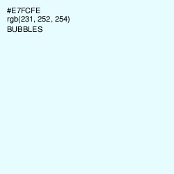 #E7FCFE - Bubbles Color Image