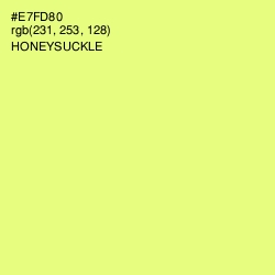 #E7FD80 - Honeysuckle Color Image