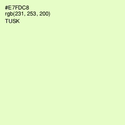 #E7FDC8 - Tusk Color Image