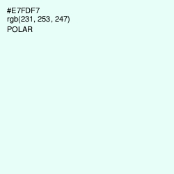 #E7FDF7 - Polar Color Image