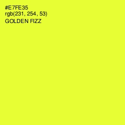 #E7FE35 - Golden Fizz Color Image