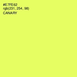 #E7FE62 - Canary Color Image