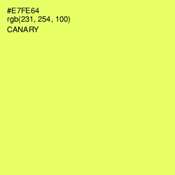 #E7FE64 - Canary Color Image