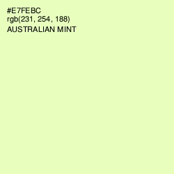 #E7FEBC - Australian Mint Color Image