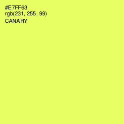 #E7FF63 - Canary Color Image