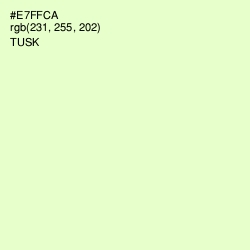 #E7FFCA - Tusk Color Image