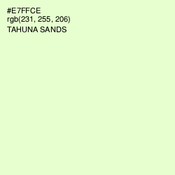 #E7FFCE - Tahuna Sands Color Image