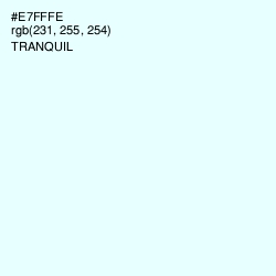 #E7FFFE - Tranquil Color Image