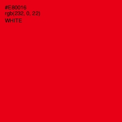 #E80016 - Red Color Image