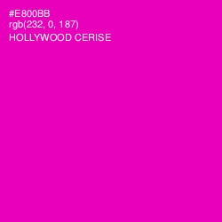 #E800BB - Hollywood Cerise Color Image