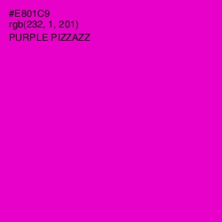 #E801C9 - Purple Pizzazz Color Image