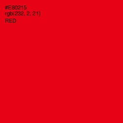 #E80215 - Red Color Image