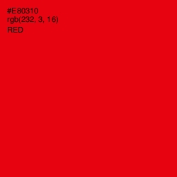 #E80310 - Red Color Image