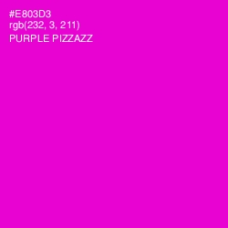 #E803D3 - Purple Pizzazz Color Image