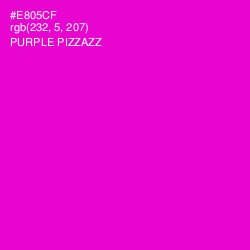 #E805CF - Purple Pizzazz Color Image