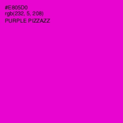 #E805D0 - Purple Pizzazz Color Image