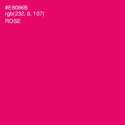 #E8086B - Rose Color Image