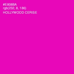 #E808BA - Hollywood Cerise Color Image