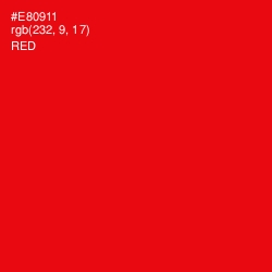 #E80911 - Red Color Image