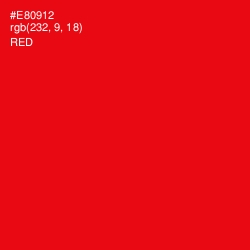 #E80912 - Red Color Image