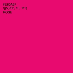 #E80A6F - Rose Color Image