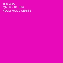 #E80ABA - Hollywood Cerise Color Image