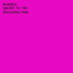 #E80AC2 - Shocking Pink Color Image