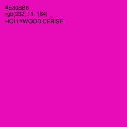 #E80BB8 - Hollywood Cerise Color Image