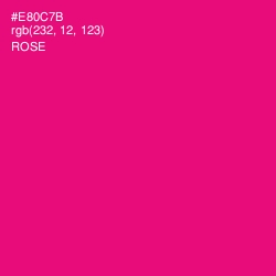 #E80C7B - Rose Color Image