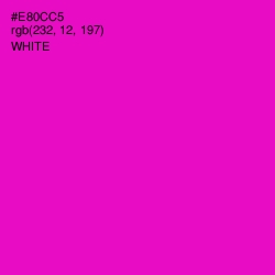 #E80CC5 - Shocking Pink Color Image