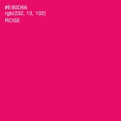 #E80D66 - Rose Color Image