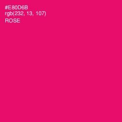 #E80D6B - Rose Color Image