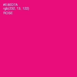 #E80D7A - Rose Color Image