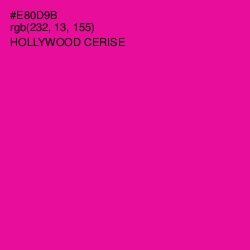 #E80D9B - Hollywood Cerise Color Image