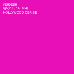 #E80EB8 - Hollywood Cerise Color Image