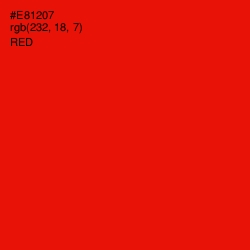 #E81207 - Red Color Image