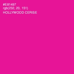 #E81497 - Hollywood Cerise Color Image