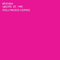 #E81694 - Hollywood Cerise Color Image