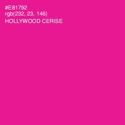 #E81792 - Hollywood Cerise Color Image