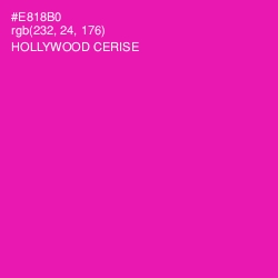 #E818B0 - Hollywood Cerise Color Image